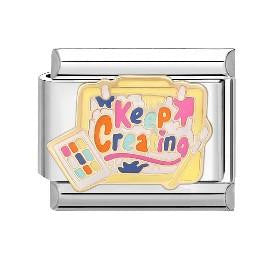 Wholesale 9mm Italian Charm Starter Bracelets DIY square Single Section Creative Stainless Steel Composable Bracelet