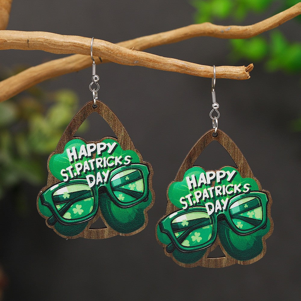 Wholesale St. Patrick's Day Irish Acrylic Earrings