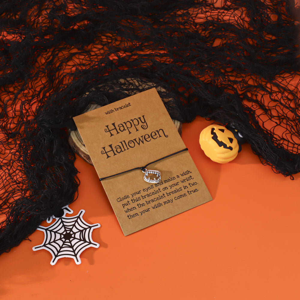 Wholesale  Oil Drop Pendant Evil Pumpkin Ghost Bracelet