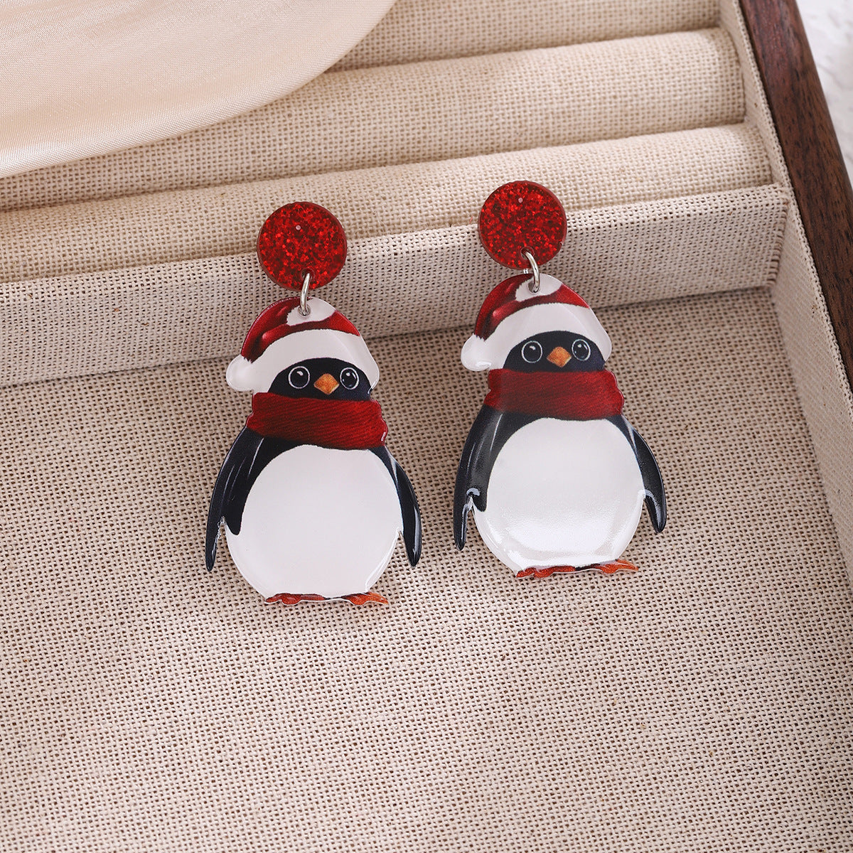 Wholesale Penguin acrylic earrings
