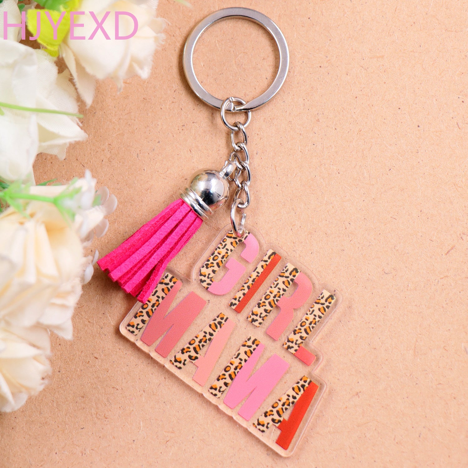 Wholesale Boy Mom Girl Mom Mother's Day Gift Acrylic Keychain ACC-KC-XiaoYan013