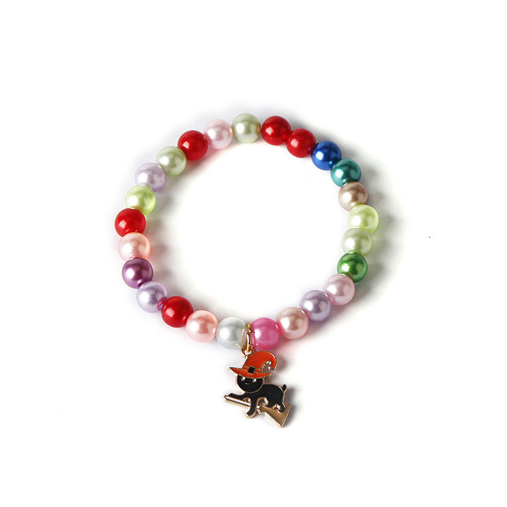 Wholesale Colorful Beaded Pumpkin Head Ghost Skull Halloween Bracelet ACC-BT-HX002