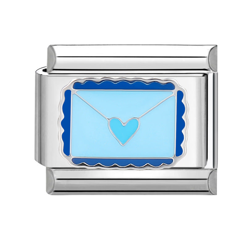 Wholesale Italian Charm Bracelet 9mm DIY Splicing Cute Creative Stainless Steel Composable Bracelet