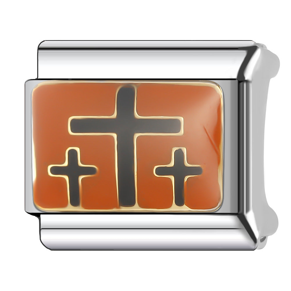 Wholesale Italian Charm Bracelet 9mm DIY Splicing Halloween Series Stainless Steel Composable Bracelet