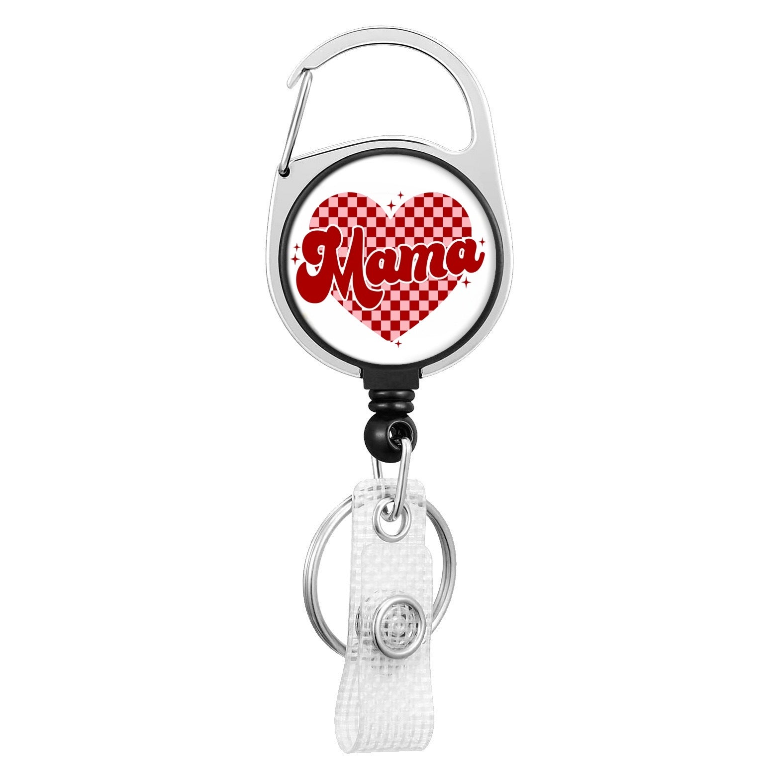Wholesale Medical Series Acrylic Retractable Rotating Badge Keychain