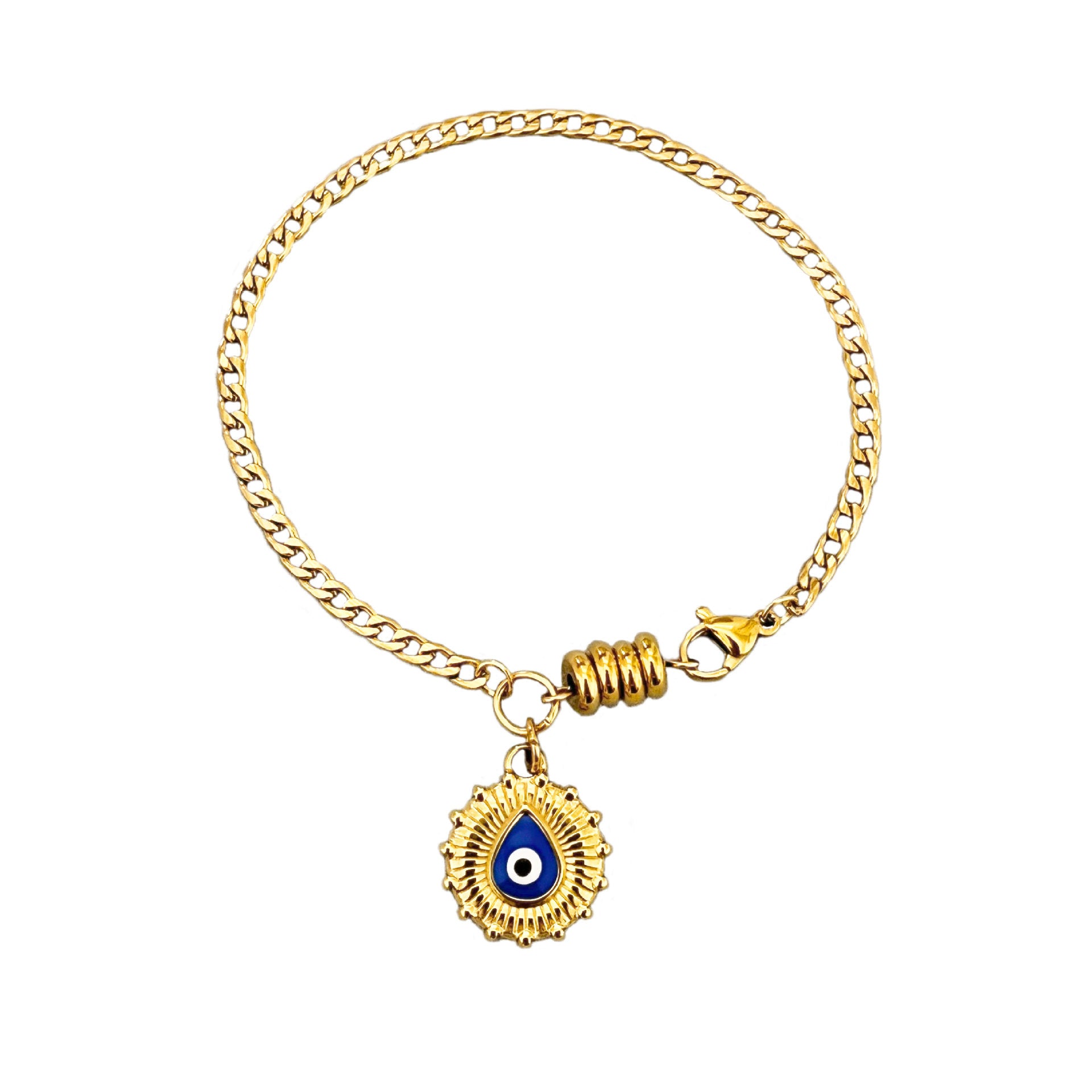 Wholesale  round devil' s eye  stainless steel bracelet