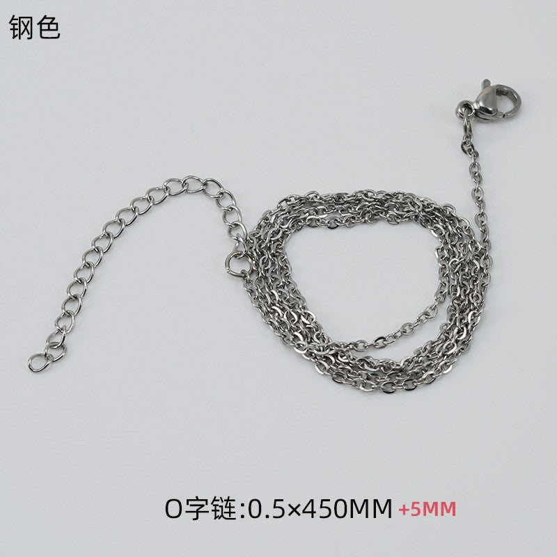 Wholesale  stainless steel O-chain female simple Joker jewelry chain