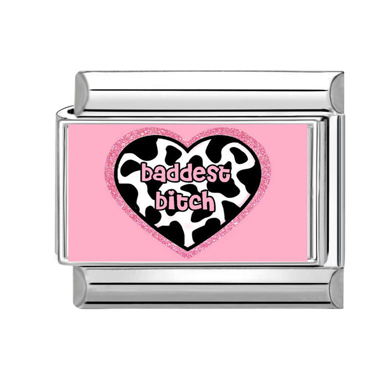 Wholesale 9mm Italian Charm Starter Bracelets DIY square Single Section Creative Stainless Steel Composable Bracelet