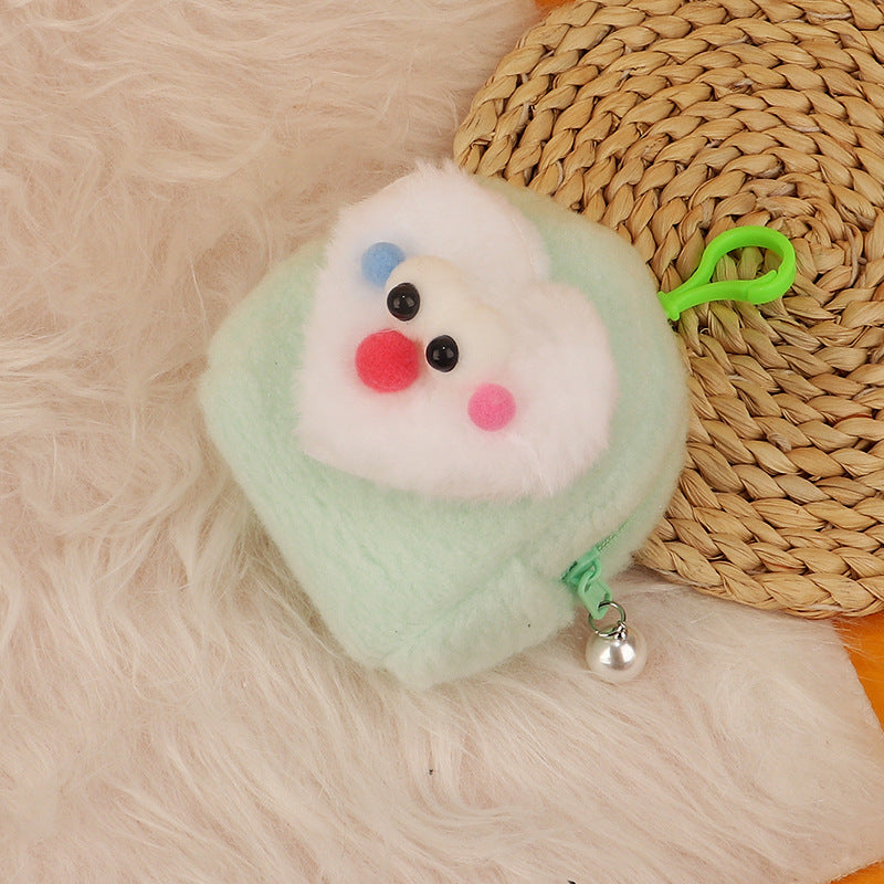 Wholesale Cartoon 3D Plush Mini Coin Purse Keychain Keychain Wallet ACC-KC-HuoFan002