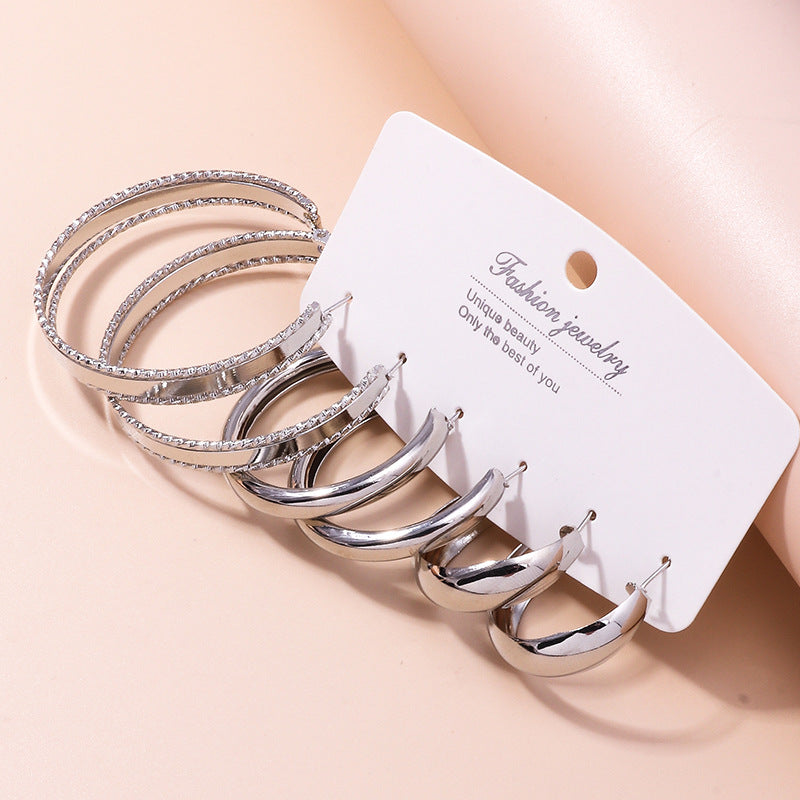 Wholesale Geometric Metal Earrings ACC-ES-YueSen009