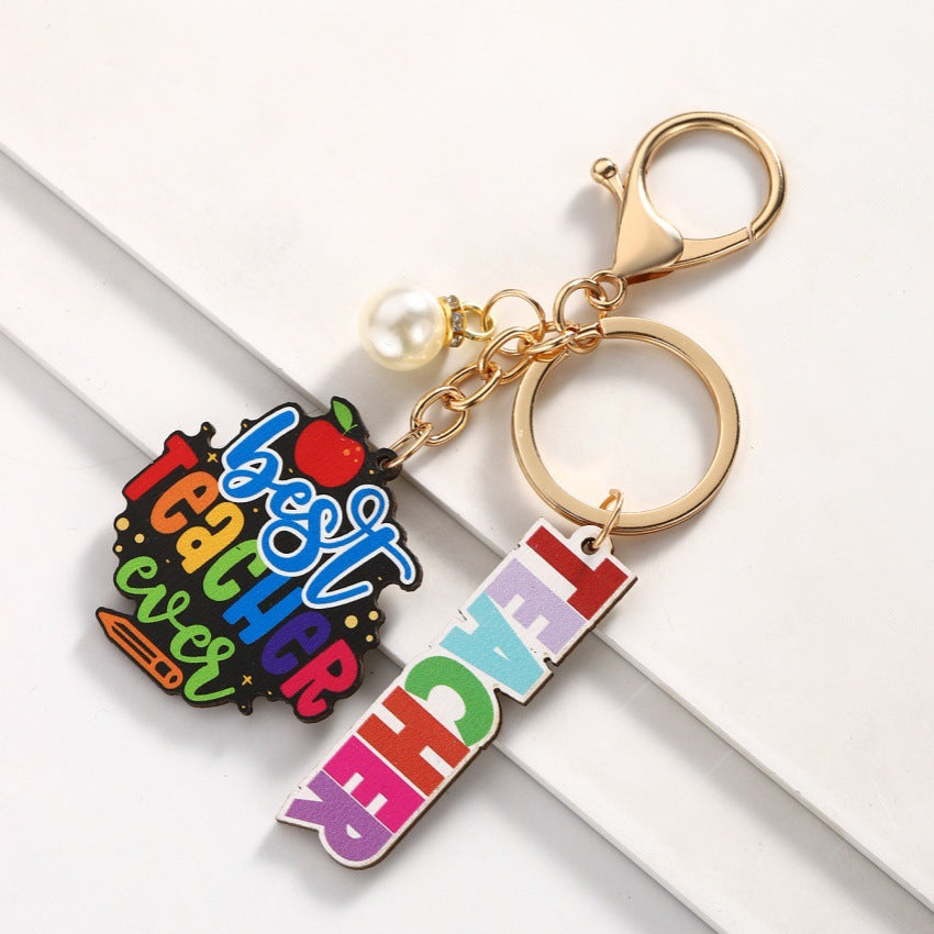 Wholesale Campus Style Graduation Season Wooden Book Keychain ACC-KC-RongR083