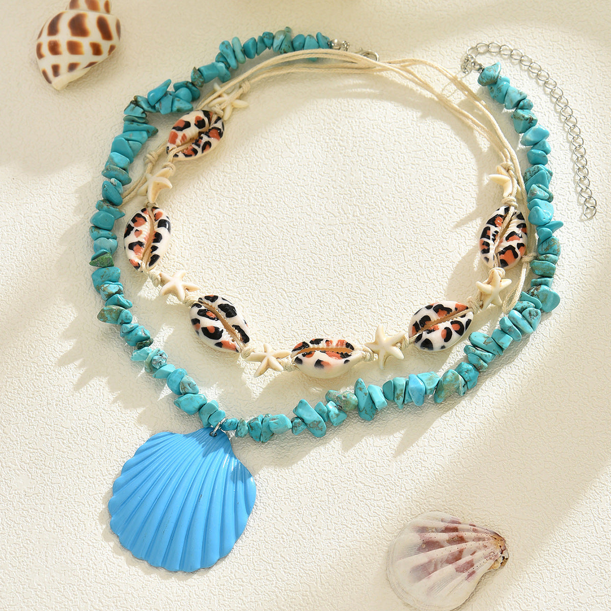 Wholesale  Beach Starfish Shell Pendant Necklace