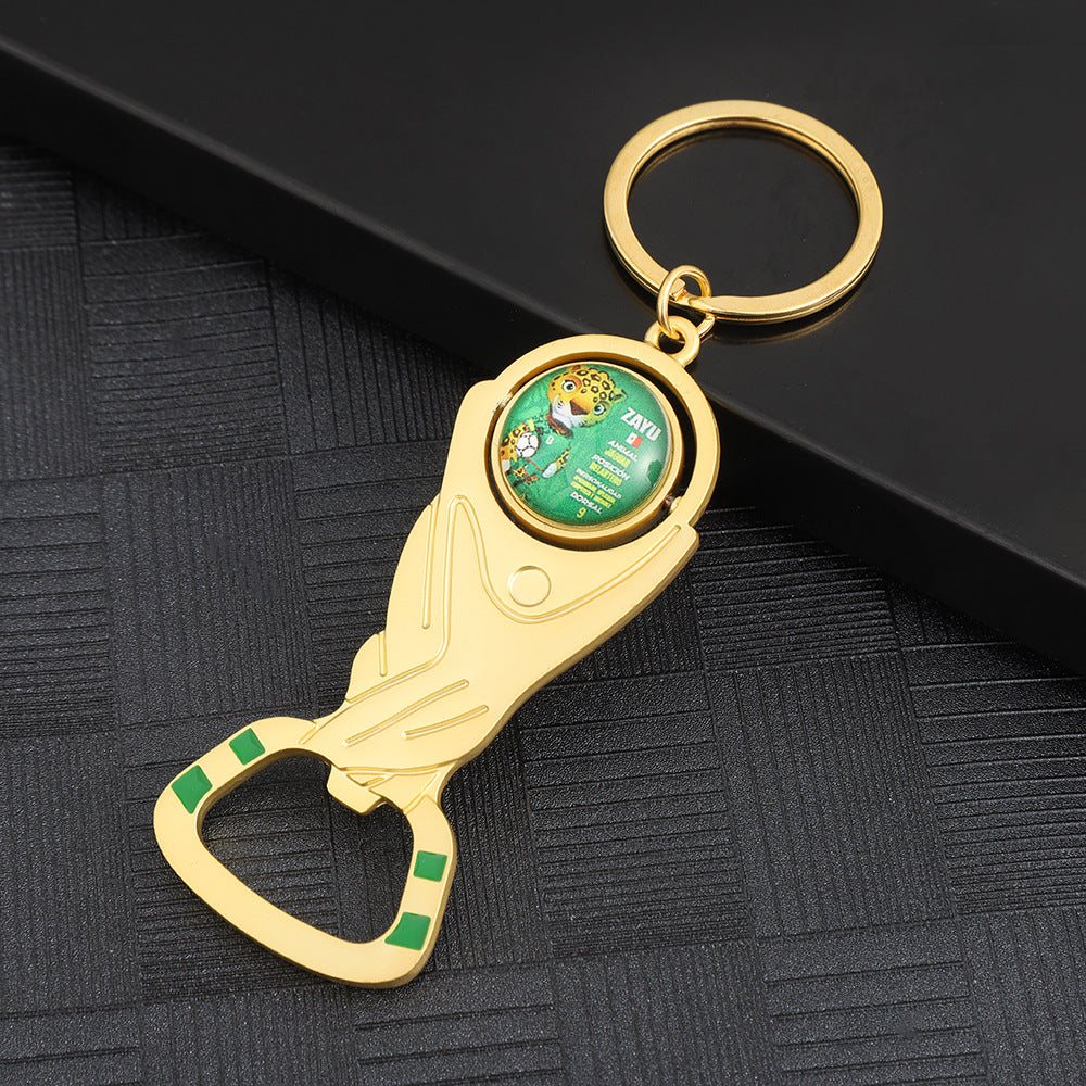 Wholesale 2026 World Cup Keychain Bottle Opener Set Zinc Alloy Decorative Accessory Boutique Resale