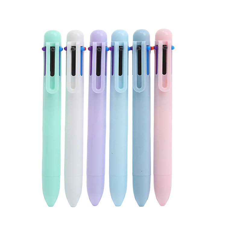 Wholesale  Macaron 6-color ballpoint pen cute  pen