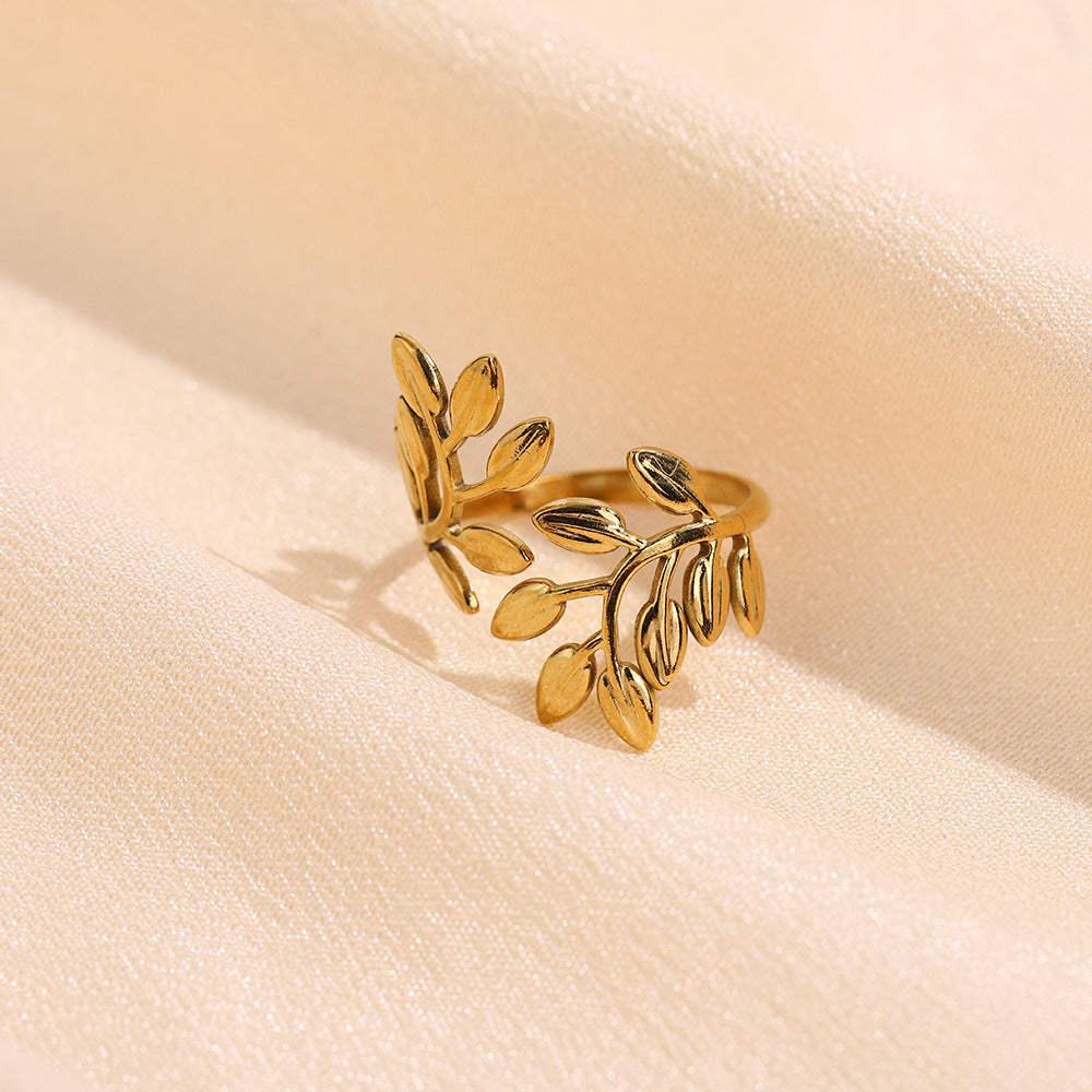 Wholesale Light Luxury Style Geometric Titanium Steel Ring - Fashion Jewelry Accessory for Gift or Boutique Resale