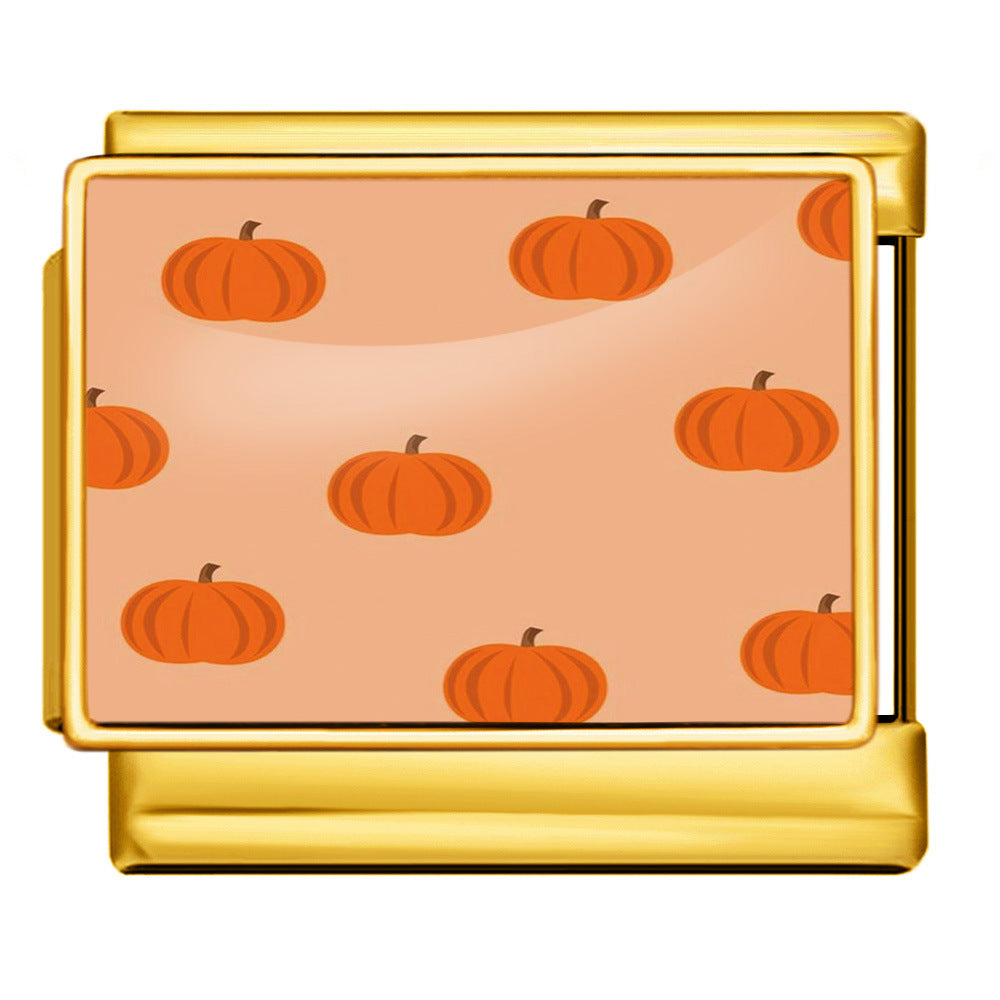 Wholesale Italian Charm Bracelet 9mm DIY  image style English landmark Creative Stainless Steel Composable Bracelet