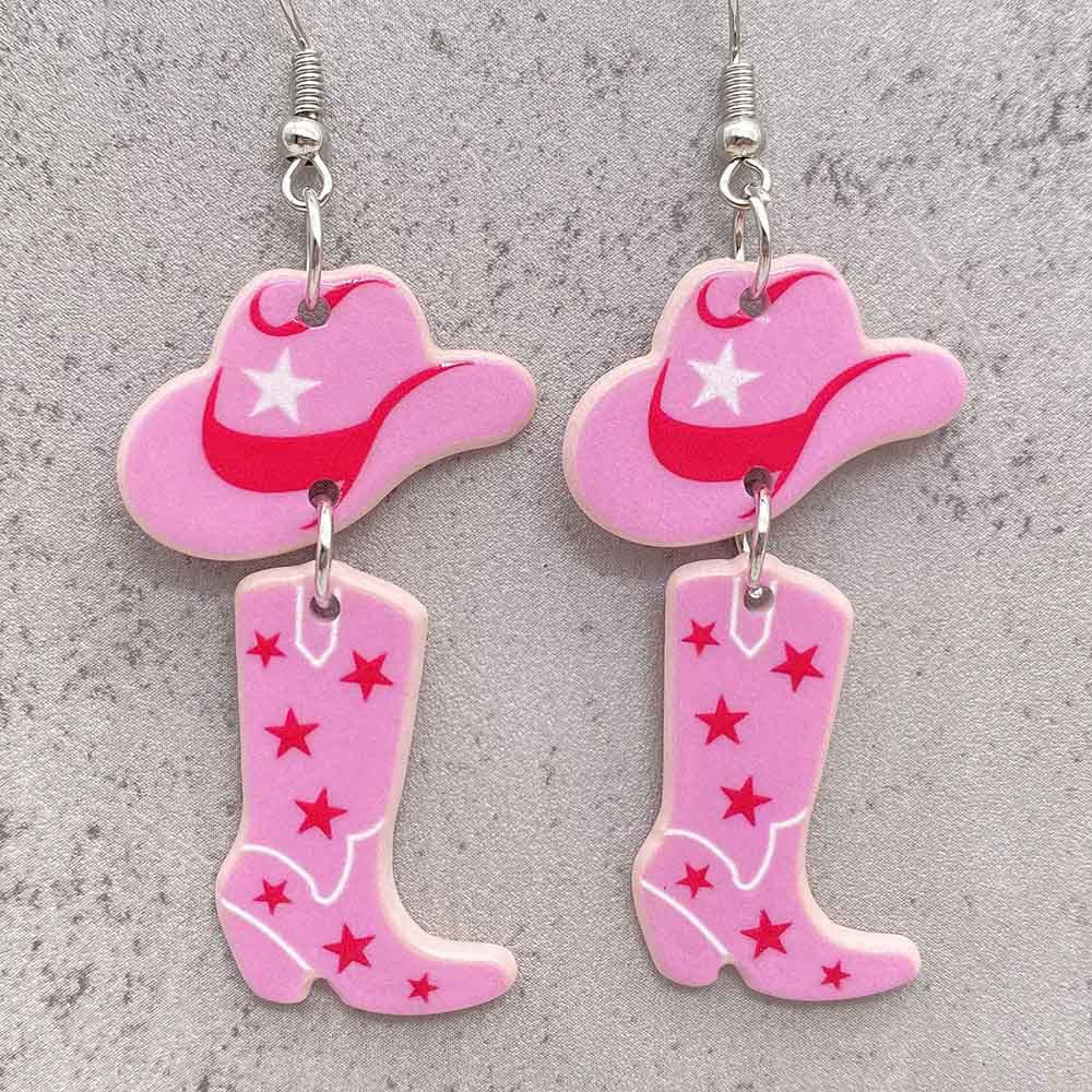 Wholesale Western Cowboy Style Acrylic Earrings ACC-ES-ChenY068
