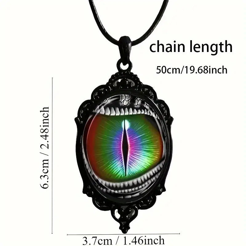 Wholesale Gothic Punk Victorian Style Devil Eye Pendant Necklace Jewelry Accessory Gift
