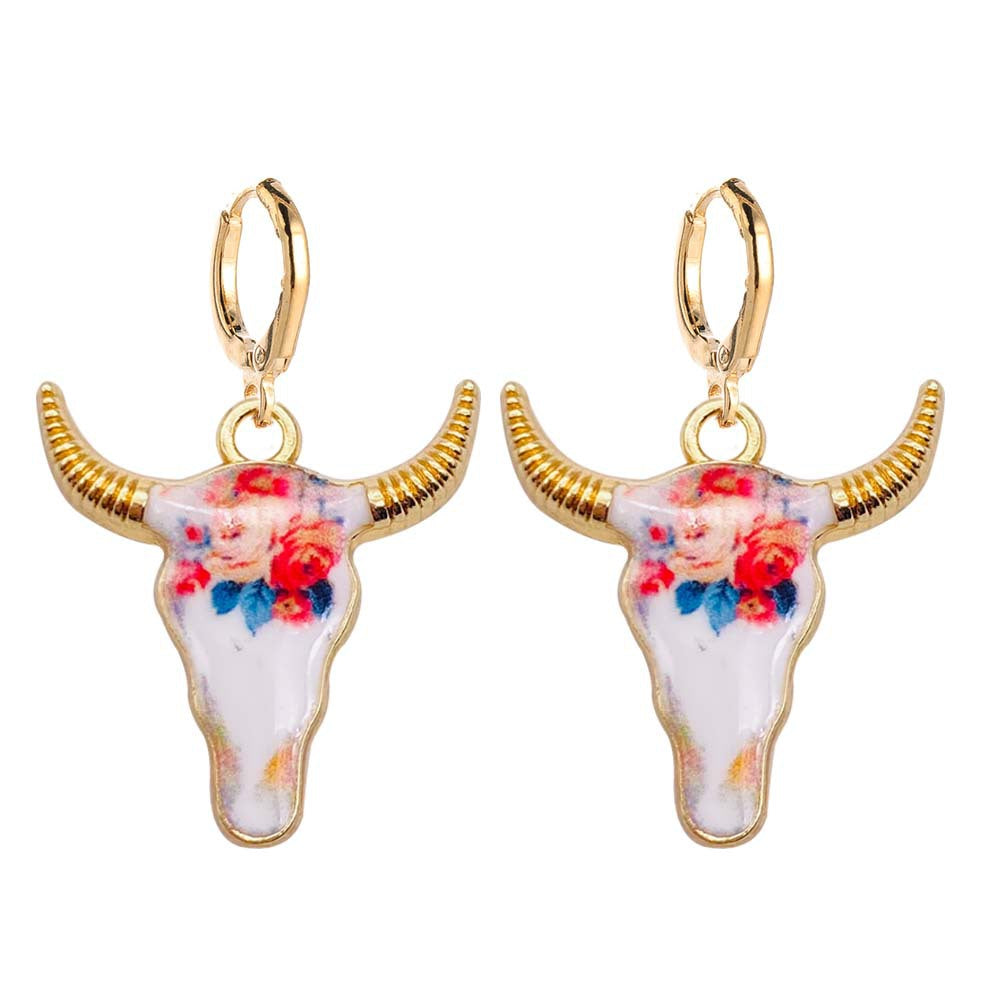 Wholesale Retro Ethnic-Style Western Cowboy Series Acrylic Earrings