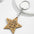 Wholesale  creative wooden five-pointed star keychain