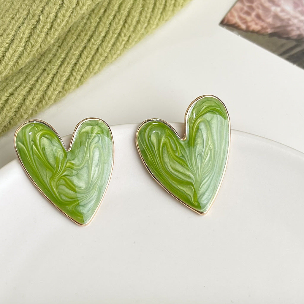 Wholesale  oil drop flower earrings