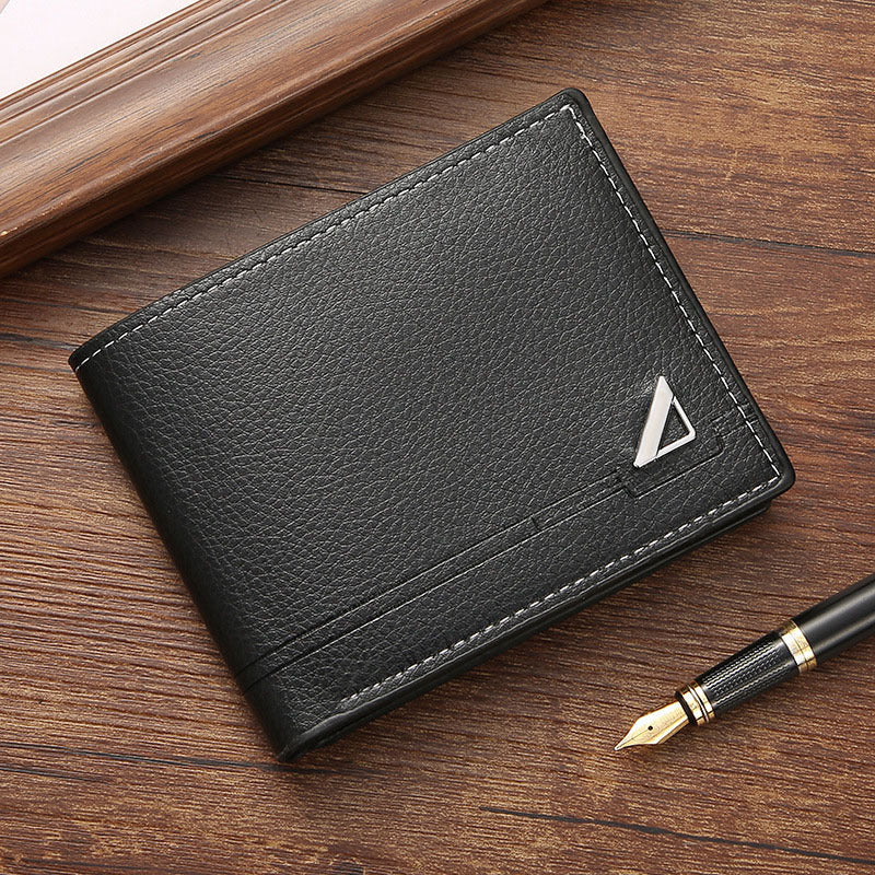 Wholesale men's wallet short men's business leisure horizontal wallet