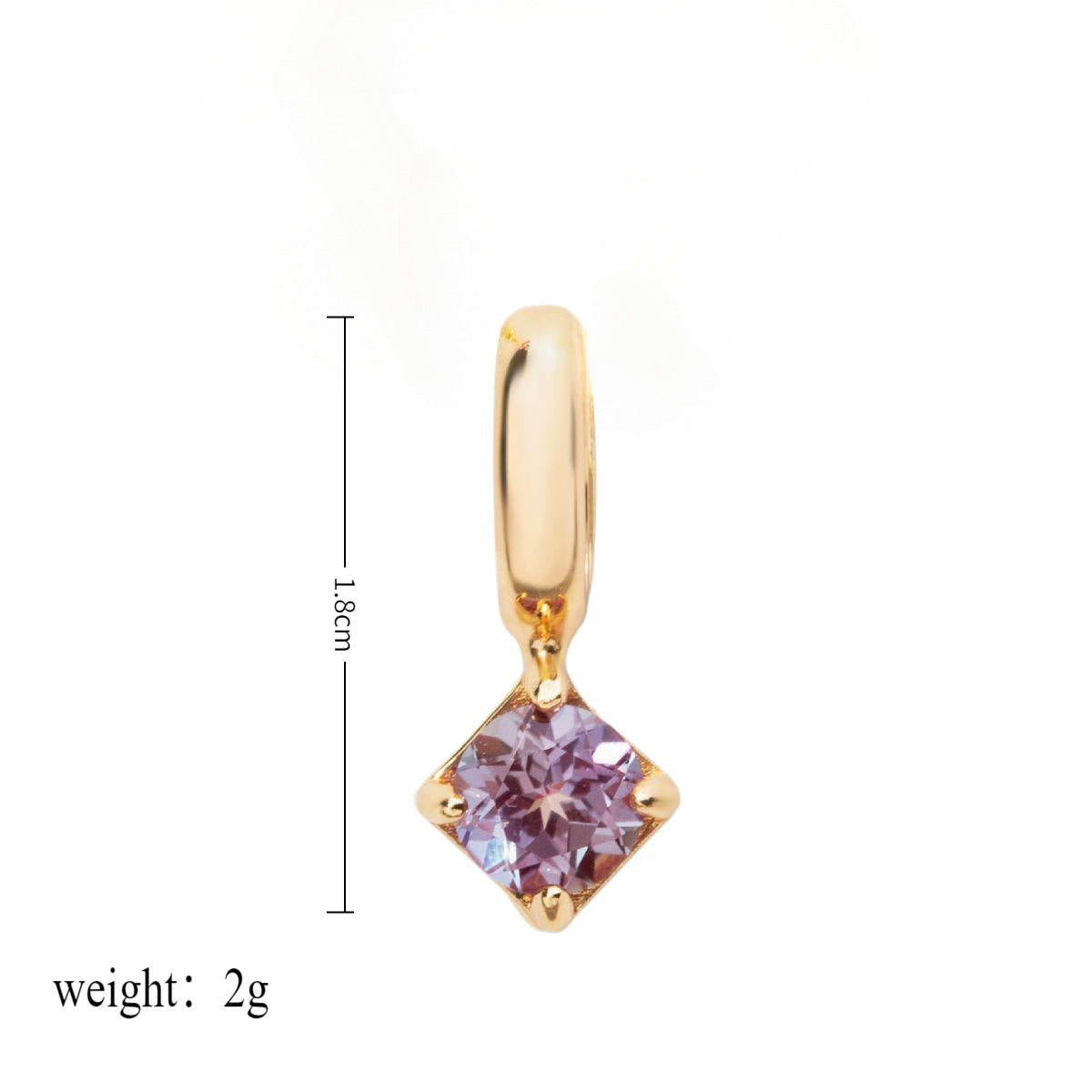 Wholesale Stainless Steel Free Assembly DIY Accessories Twelve Birthstones Pendant