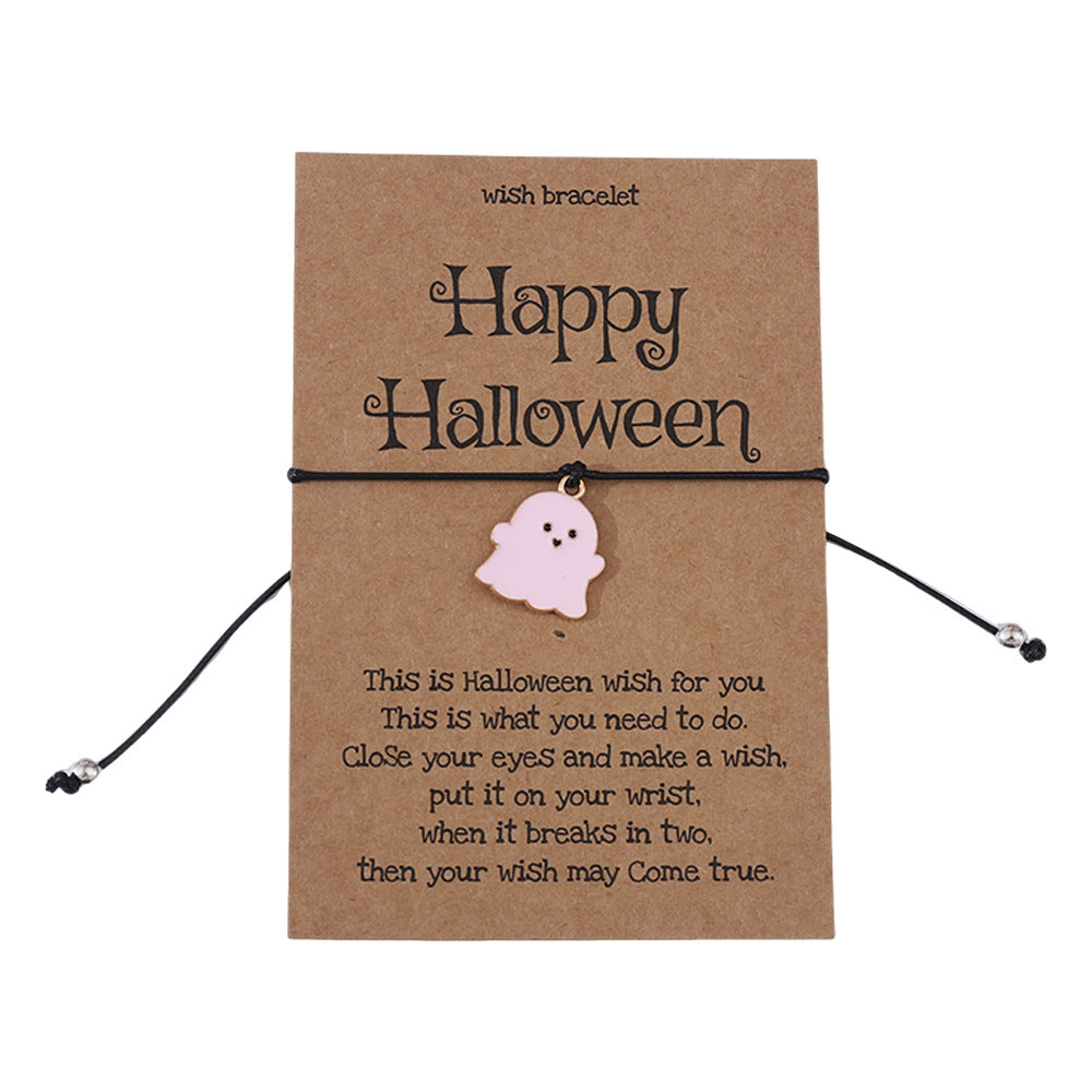 Wholesale Bracelet Cute  Colorful Ghost Charm Bracelet