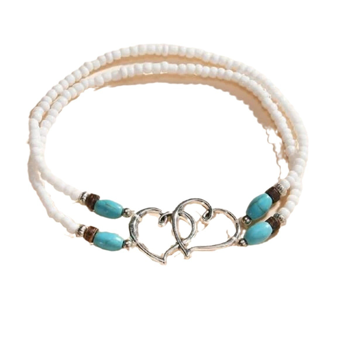 Wholesale  Bohemian Beach Holiday Style Double-layer Bead Shacklet Foot Jewelry