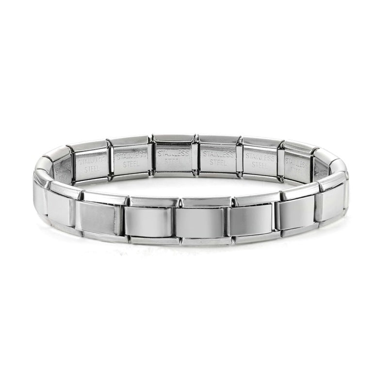 Wholesale  Italian Modular Bracelet 9mm DIY Splicing Removable Titanium Steel Round Bracelet