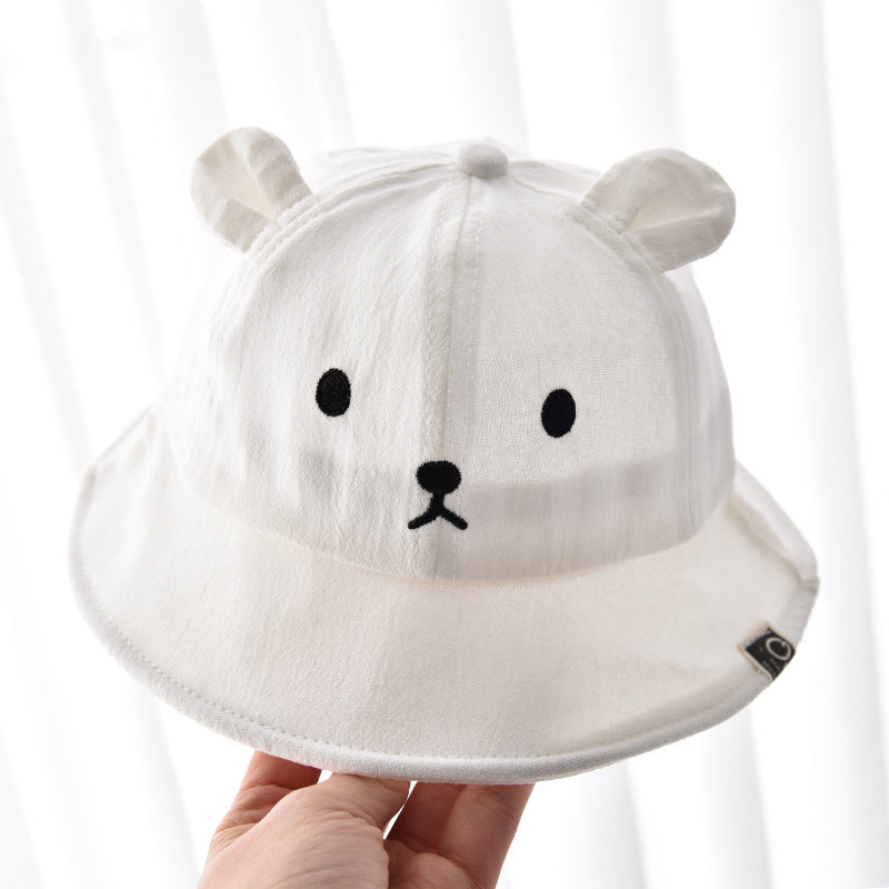Wholesale Baby Hats Baby Bucket Hat Pure Cotton Cute Sun Basin Hat Kids Hat ACC-KH-DaQi001