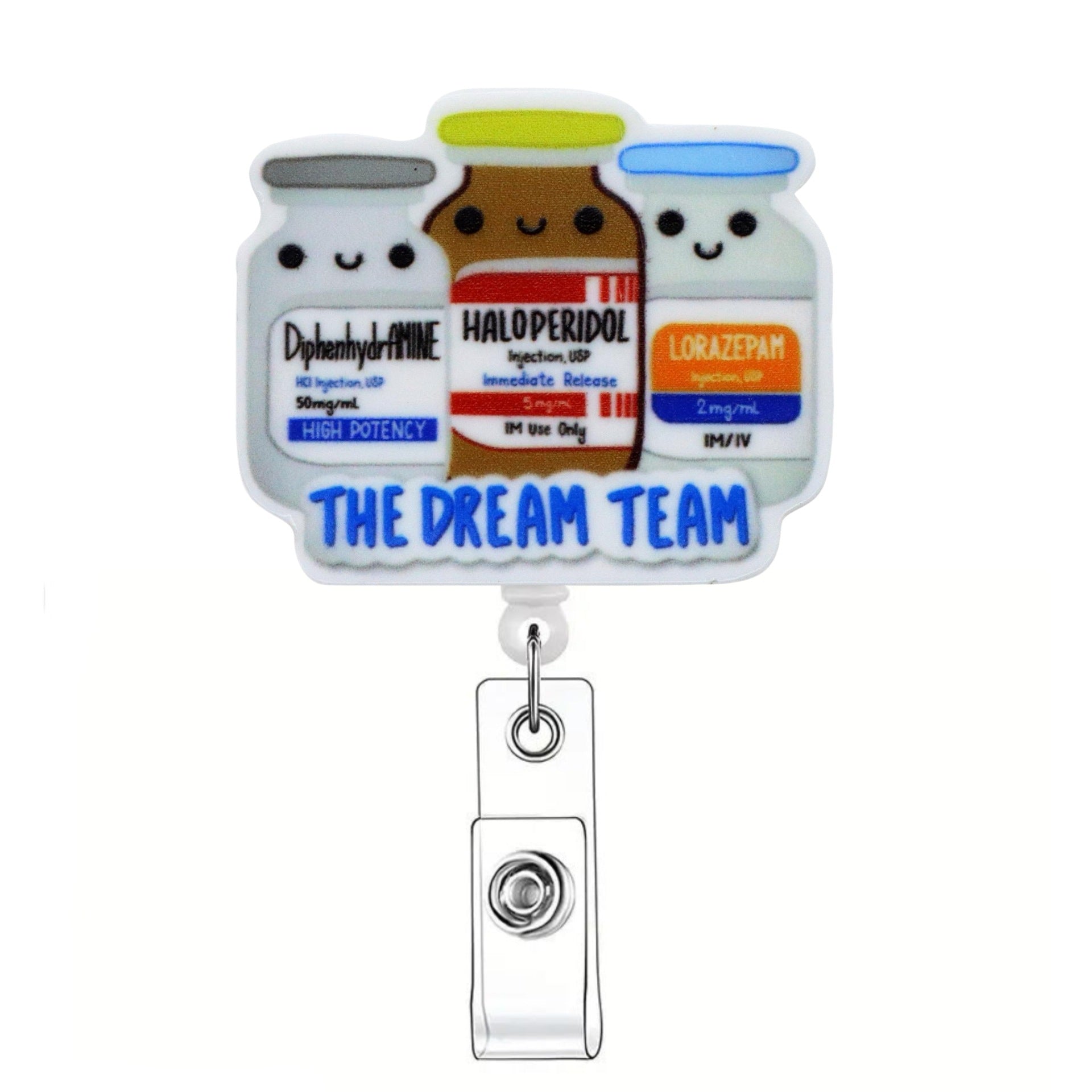 Wholesale Doctor Nurse Acrylic Badge Reels Keychains