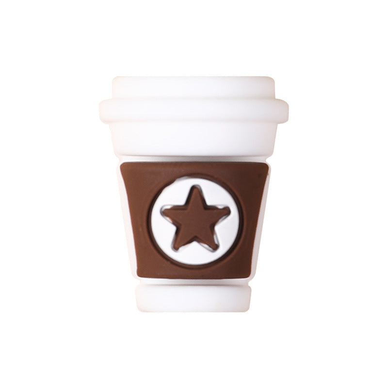 Wholesale 20pcs Cartoon Coffee Cup Focal Beads DIY Bead Accessories