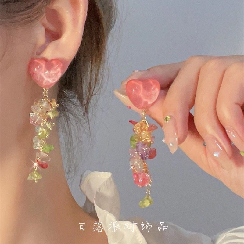 Wholesale  Sunflower Earrings Exaggerated Earrings