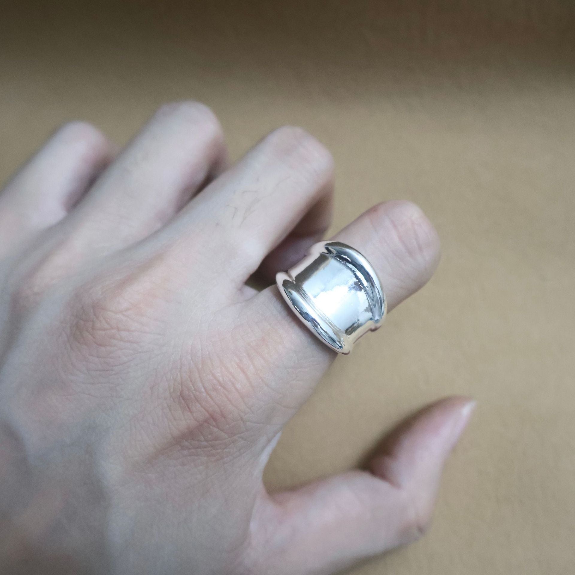 Wholesale  Exaggerated Alien Ring Women's Niche Fashion All-match  Adjustable Open Hollow Ring