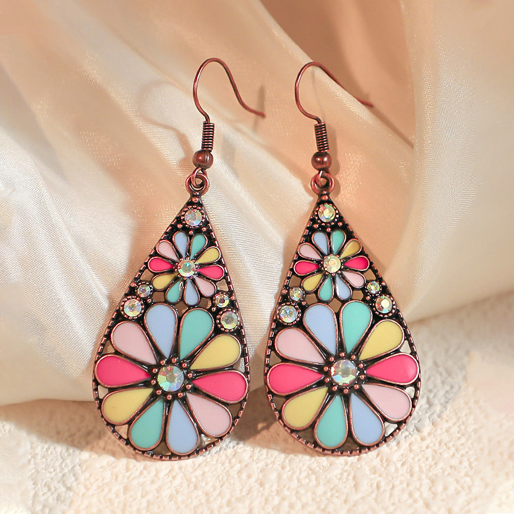 Wholesale  Bohemian Drop Earrings Earrings with Diamond Vintage