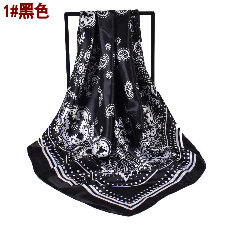 Wholesale Retro Paisley Pattern Printed 90 Square Silk Scarf