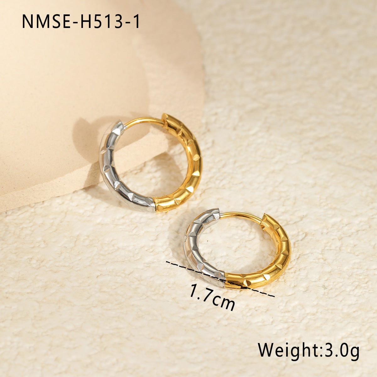 Wholesale Gold and Silver Color Matching Earrings Stainless Steel Earrings