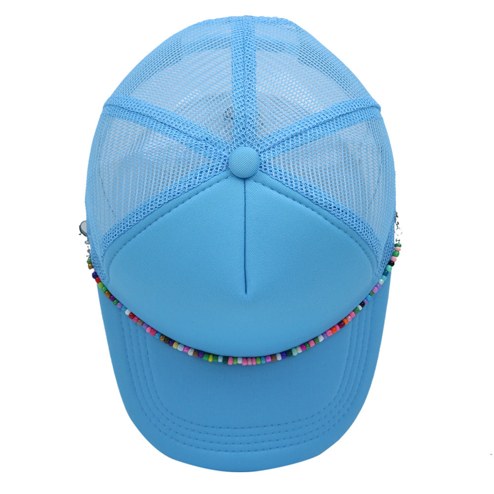 Wholesale Colorful Chain Trucker Cap Mesh Cap Baseball Cap ACC-HT-HaiPu019