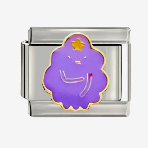 Wholesale  Italian Charm Bracelet 9mm DIY Oil-Drip Color Creative Stainless Steel Composable Bracelet