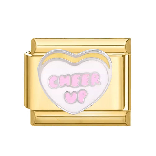 Wholesale  Italian Charm Bracelet 9mm DIY Cheers Leo Tombstone  Creative Stainless Steel Composable Bracelet