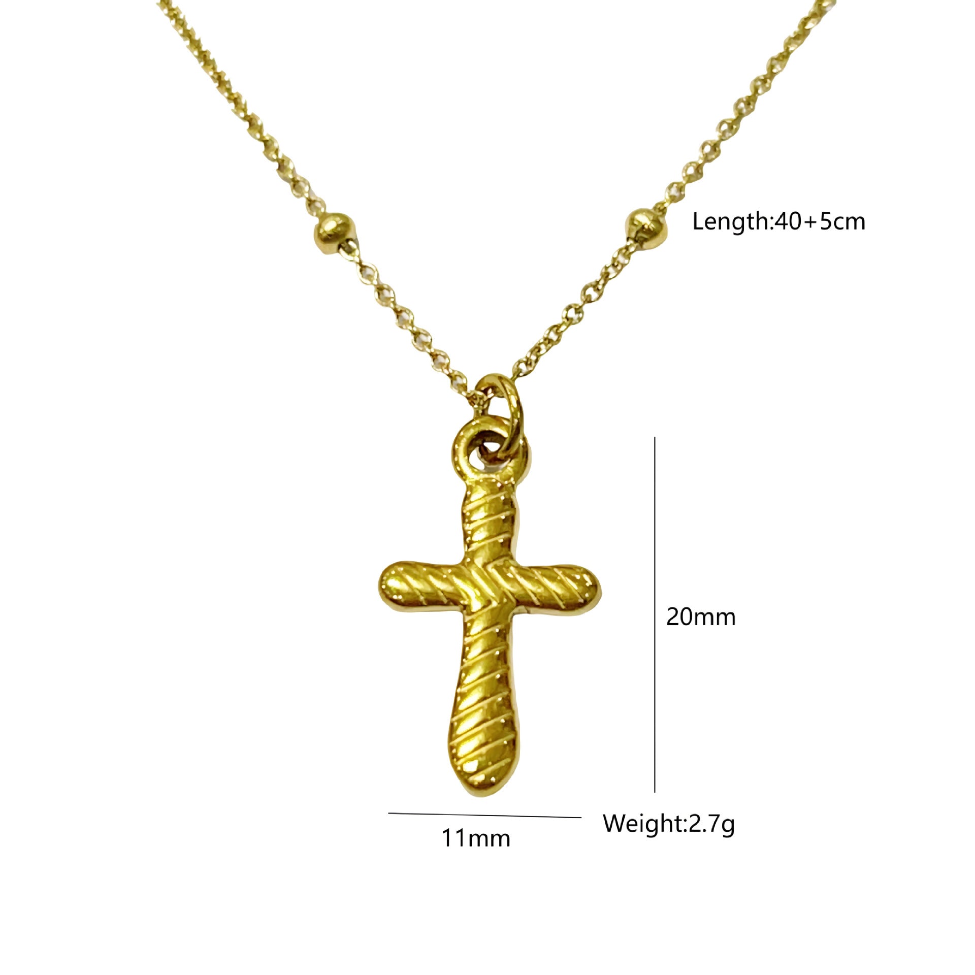 Wholesale  retro cross stainless steel pendant necklace