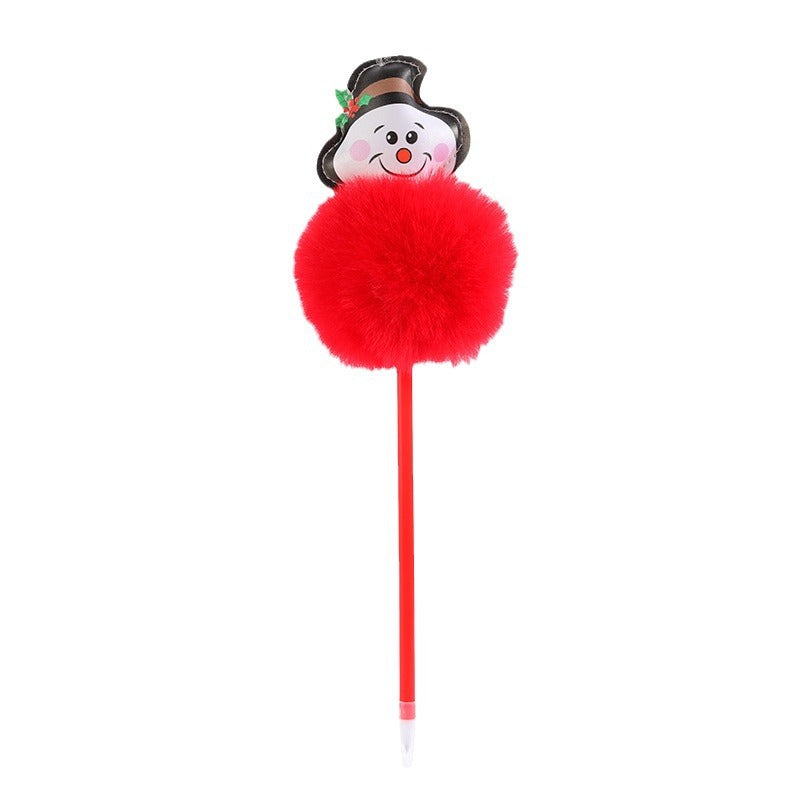 Wholesale Christmas style plush pen ballpoint pen