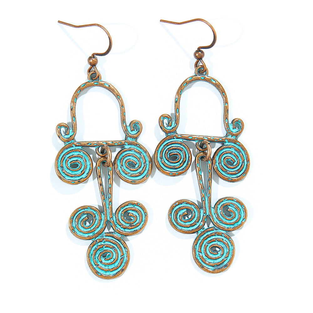 Wholesale Bohemian Tribal Ethnic Style Earrings for Holiday Travel Fashion Accessory