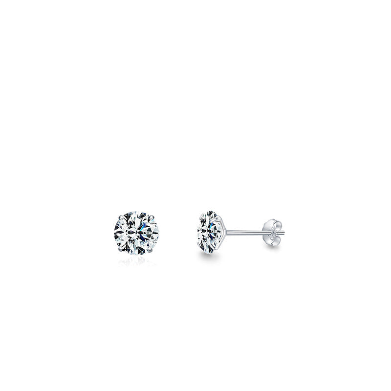 Wholesale  s925 Sterling Silver Super Flash Zircon Earrings