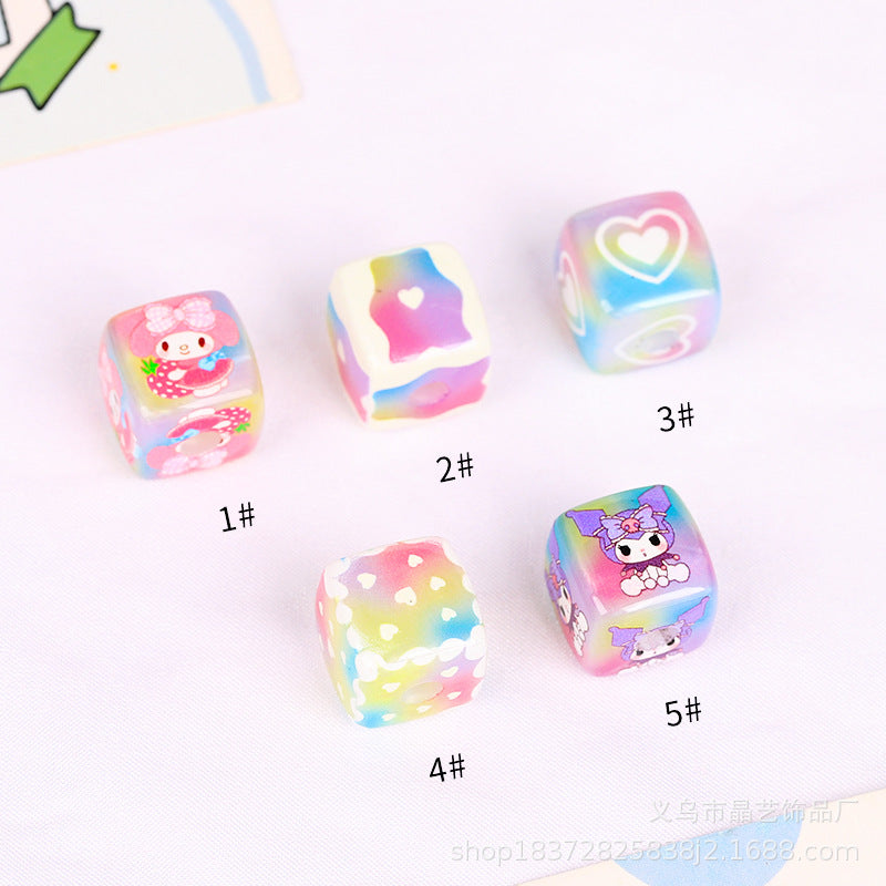 Wholesale random 10pcs Creative Cartoon  Focal Beads DIY Bead Accessories ACCVIP