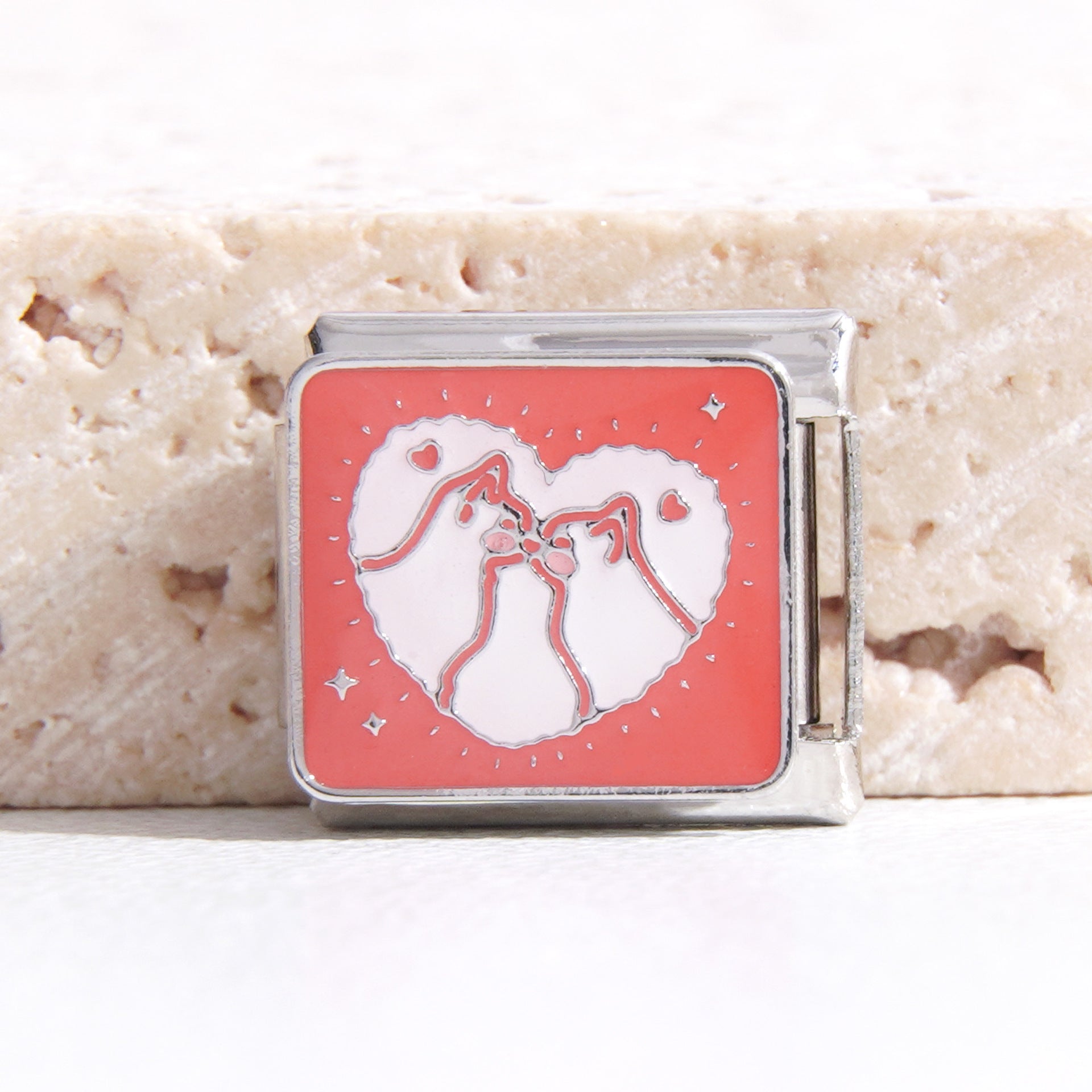 Wholesale Italian Charm Bracelet 9mm DIY Splicing Creative Pattern Stainless Steel Composable Bracelet