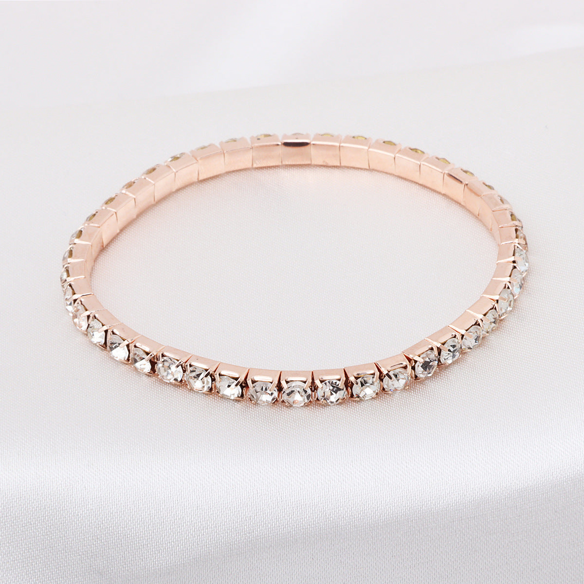 Chaîne de tennis de zircon de bracelet en plein diamant en gros