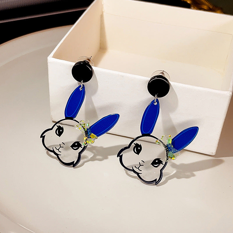 Wholesale Cartoon Cute Rabbit Acrylic Earrings