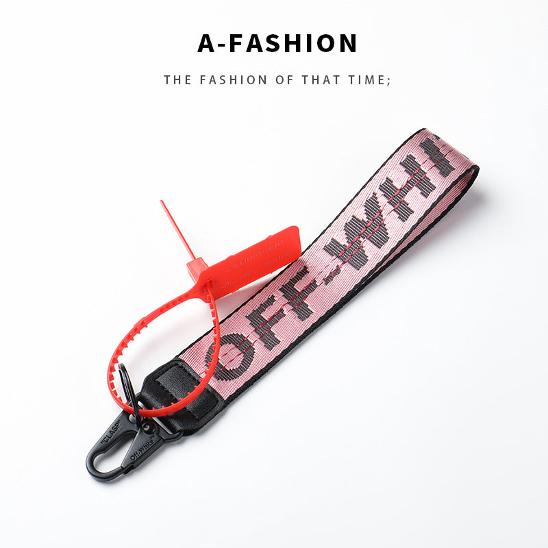 Wholesale Canvas letter lanyard keychain